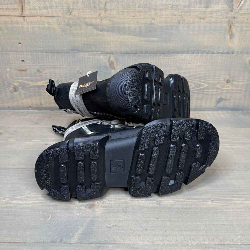 NIB Dr. Martens x Rick Owens 1460 DMXL Megalace RO Black Leather Boots US 10.5 - Picture 8 of 12